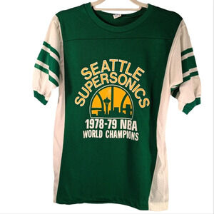 Vintage Artex Seattle Supersonics 1978-1979 NBA World Champions Jersey Tee Sz M